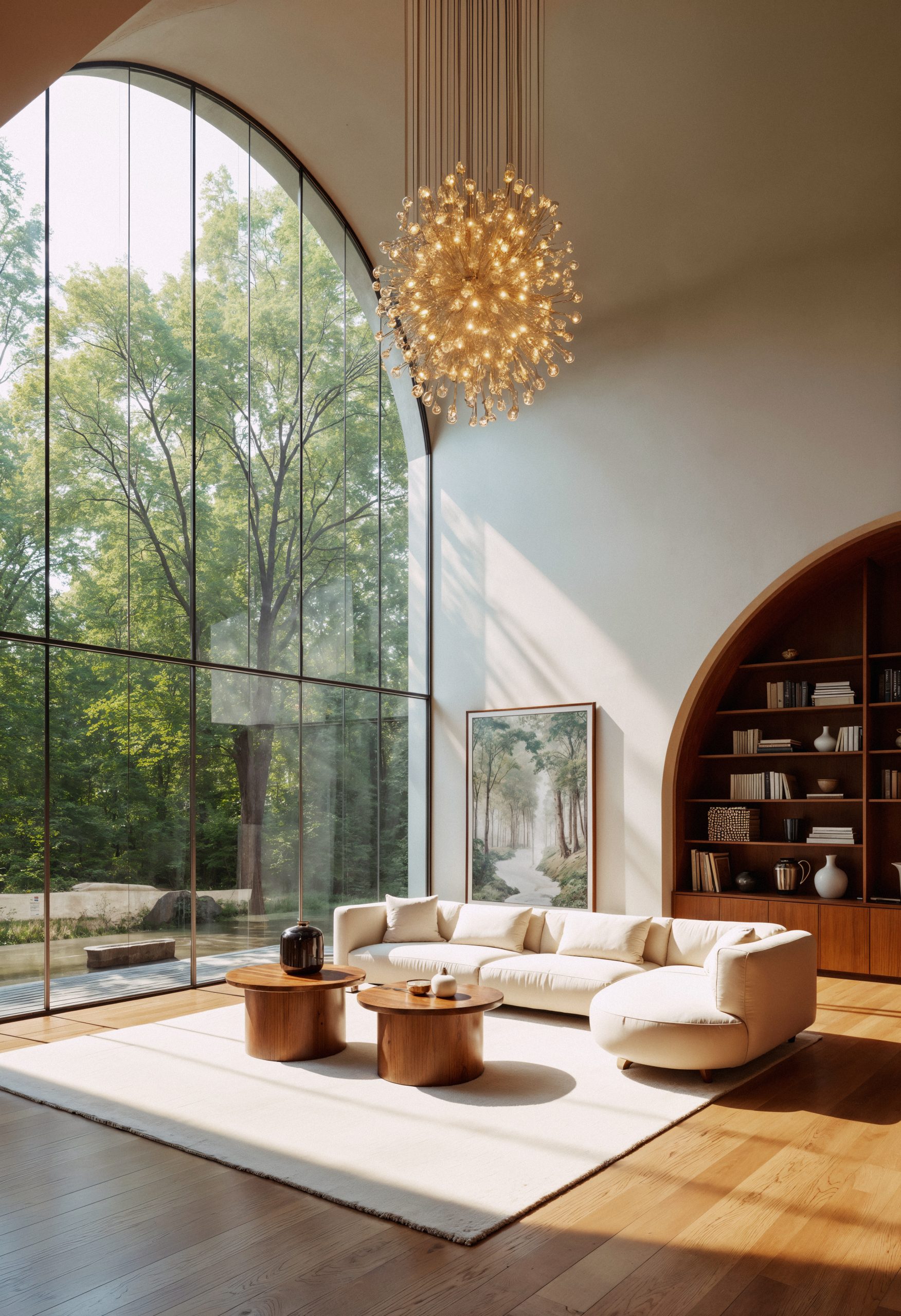 luxury-living-room-with-large-windows-forest-view